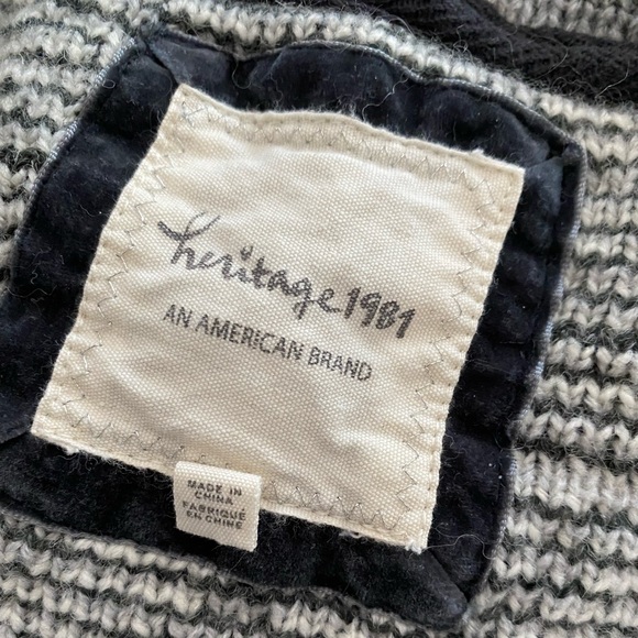 Heritage 1981 wool blend fair isle cardigan size Small - Picture 10 of 10